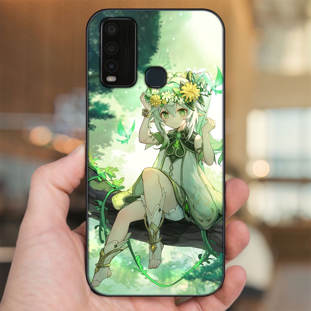 Ốp lưng Vivo Y30, Y50 viền đen in hình Nahida Genshin Impact