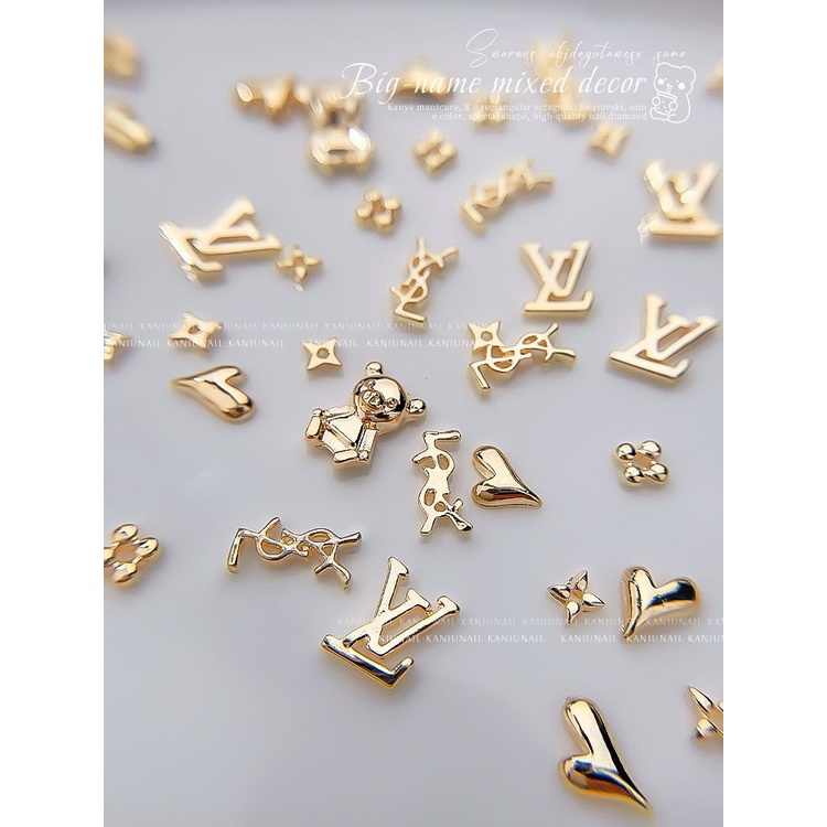 Kim Cương Giả Nhiều Màu Sắc Họa Tiết Kim Cương Thương Hiệu Lớn Hình Nơ G Đôi Siêu Lấp Lánh Đóng Gói Trang Sức Kim Cương Hỗn Hợp