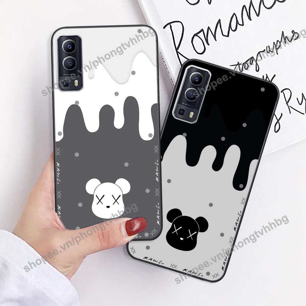Ốp lưng Vivo Y72 - Vivo Y53S BEARBRICK, KAWS ngầu cute siêu bền