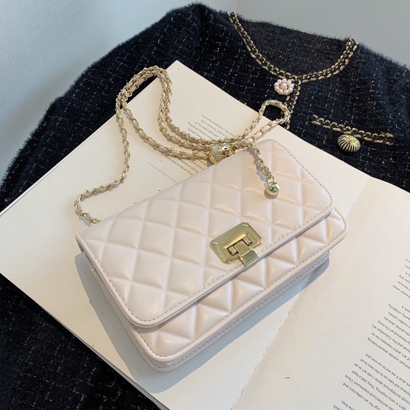 Túi Đeo Chéo Dây Xích Hình Thoi Đơn Giản Thời Trang Cho Nữ