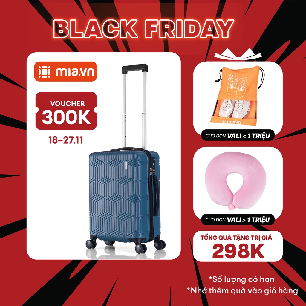 Vali Kéo MIA.vn Du Lịch Valinice RINI size 20 S Hạn Chế Trầy Xước – Bảo Hành Trọn Đời