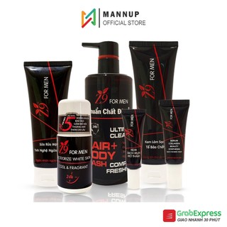 Bộ mỹ phẩm nam giới z9 for men - combo skincare cao cấp 6 món