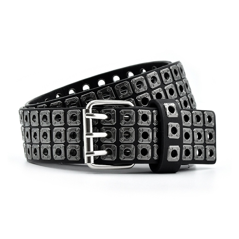 Thắt Lưng Cao Bồi Bằng Da Pu Bản Rộng Cổ Điển Sang Trọng Có Thể Điều Chỉnh Cho Nam