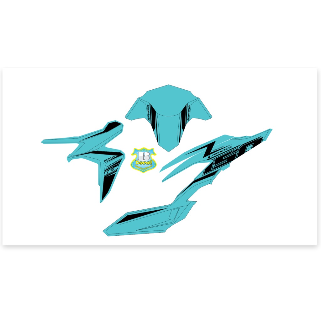 DECAL PVC 5 LỚP CHẤT LƯỢNG CAO Tem rời vario 150 in decal trong ( ko đen )