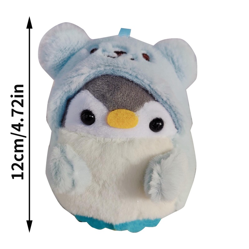 Móc Khóa Hình Chim Cánh Cụt Nhồi Bông Hoạt Hình Đáng Yêu