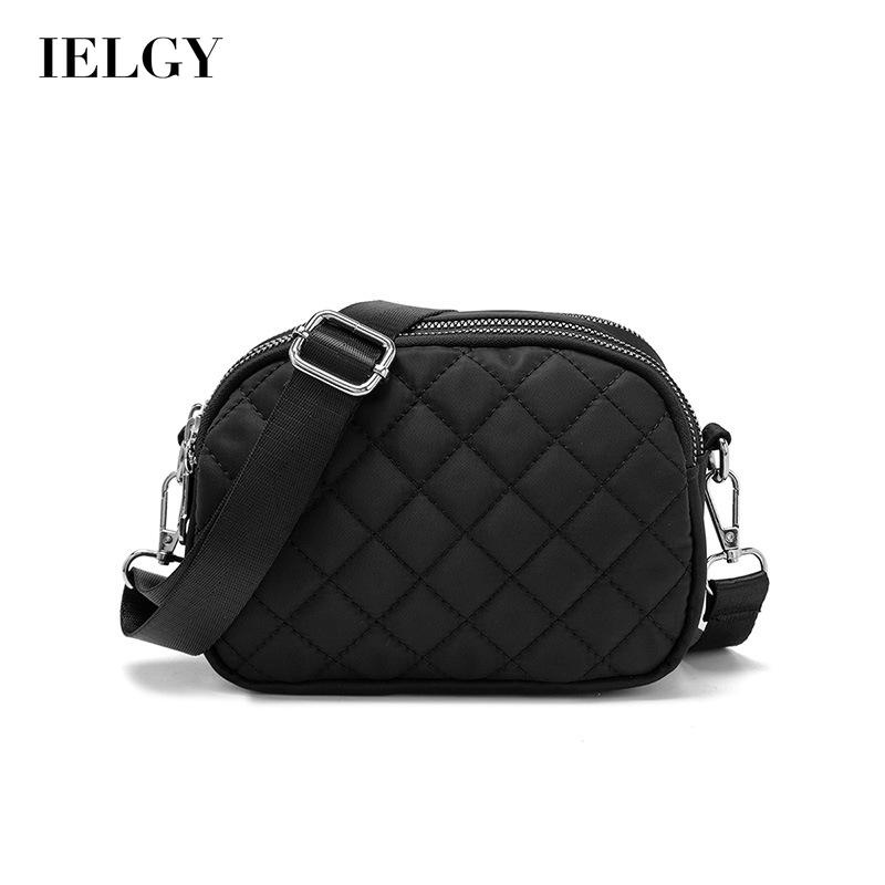 Túi Đeo Vai Bằng nylon Chống Nước Họa Tiết Hình Thoi Thời Trang Dễ Phối Đồ Cho Nữ