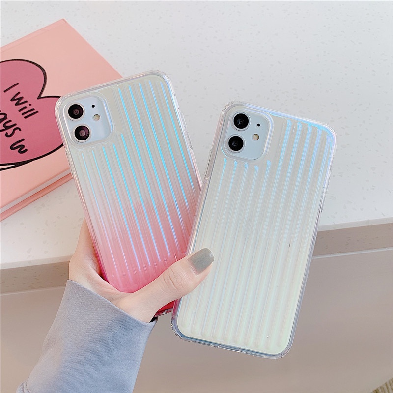 Ốp Điện Thoại Dẻo Màu Laser Mạ Viền Sang Trọng Chống Sốc Cho iPhone 14 13 12 11 Pro MAX X XR XS MAX 8 7 Plus + SE 2020