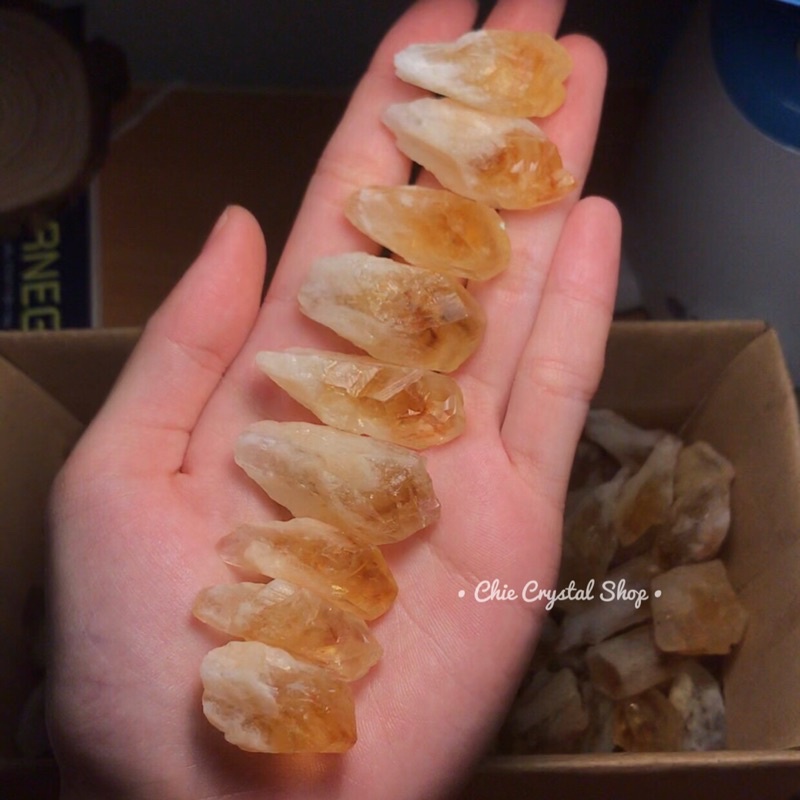 Citrine thach anh vàng sưu tầm phong thuỷ , làm handmade thanh tẩy bài tarot,...