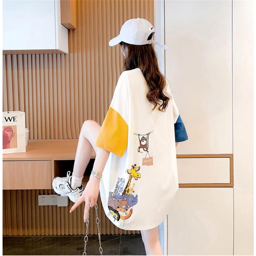 Áo Thun Dáng Rộng Tay Ngắn Thời Trang Mùa Hè 2022 Cho Nữ