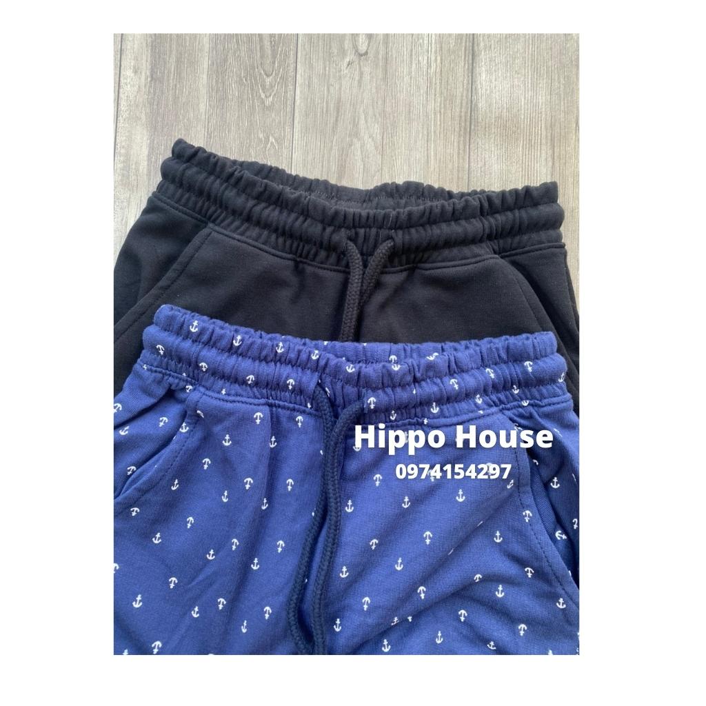 Quần Nỉ Da Cá Cotton Bé Trai Bé Gái Size Đại Nỉ Da Cá Xuất Dư Hippo House