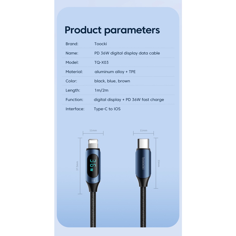 Dây Cáp Sạc Nhanh PD 36W Type C Sang LOS Chuyên Dụng Cho IP 14 13 12 11 Pro Max