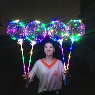 Bóng Bay GALAXY (Đèn 3 Chế Độ Nháy SÁNG) trong suốt