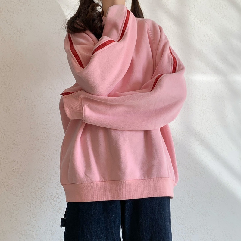 NRVP Áo Thun Nữ Dài Tay Dáng Rộng Phong Cách Hàn Quốc Mới