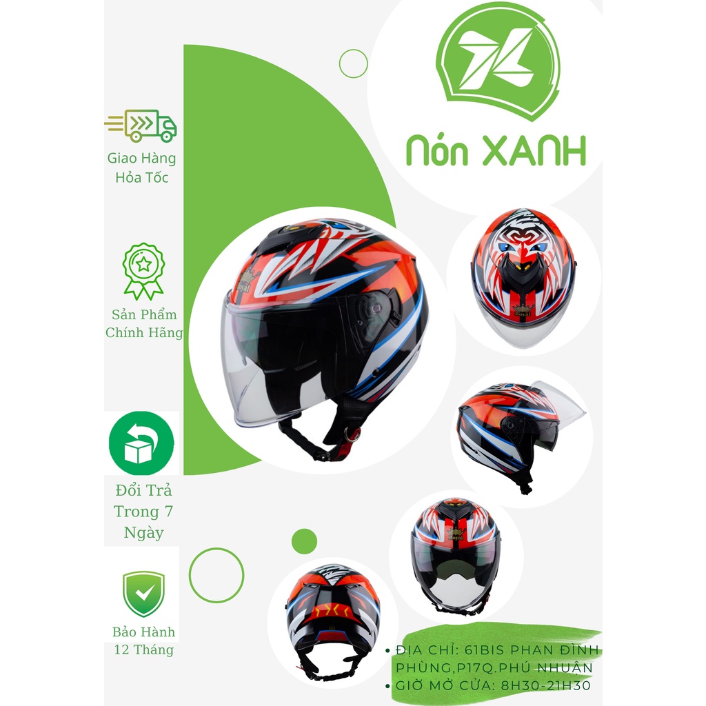 Nón Royal M268 Fullion