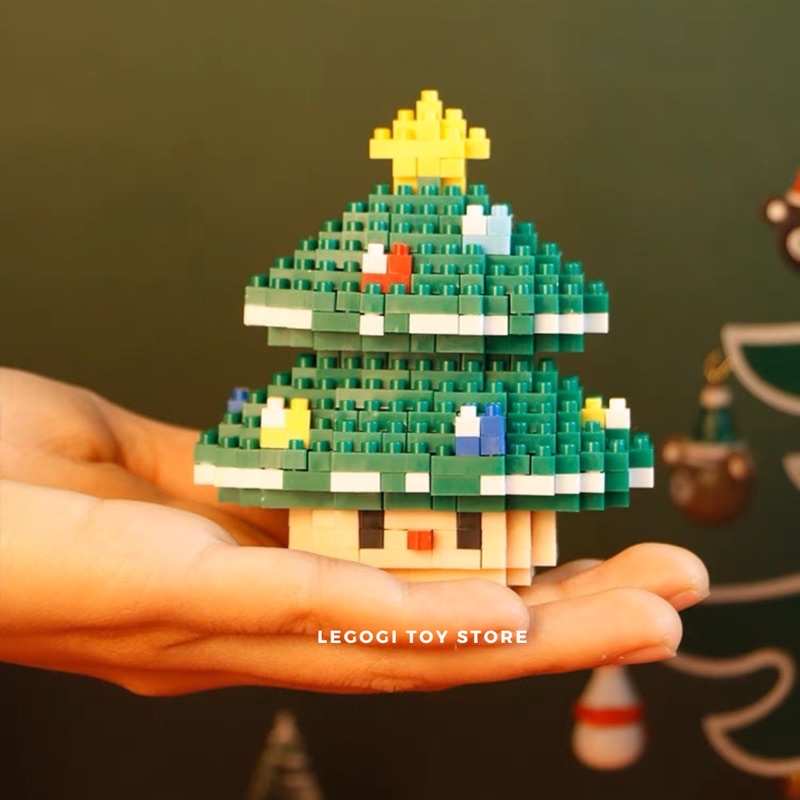 Đồ chơi xếp hình Legogi NHÂN VẬT NOEL CỠ NHỎ mô hình lắp ráp trưng bày trang trí phòng quà tặng sinh nhật Giáng Sinh