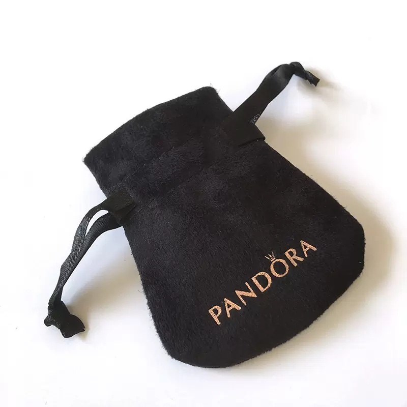 Túi Đựng Trang Sức Nhẫn Pandora Bằng Vải Nhung Màu Trắng Thời Trang Cho Nữ