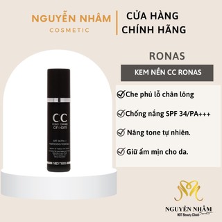 Kem Nền RONAS CC COLOR Change Cream Ronas Hàn Quốc  SPF 34/PA+++ 50g ❤️ Bí Quyết Cho Một Làn Da Tự Nhiên Hoàn Hảo