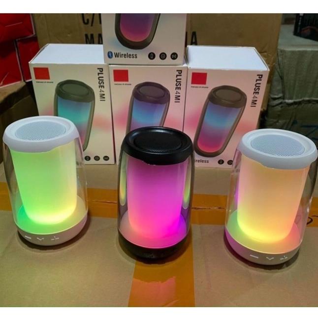 Loa bluetooth có đèn led sạc pin nghe nhạc hay kiêm đèn ngủ Pluse 4