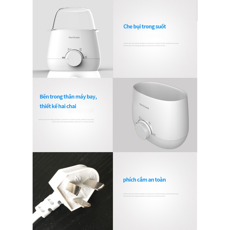 Máy hâm nóng bình sữa trẻ em đa chức năng, bộ hâm nóng bình sữa đôi nhiệt,hâm nóng sữa,tiệt trùng bình bú