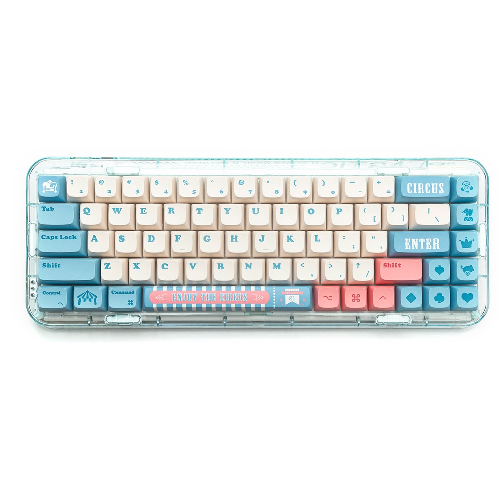 140 Phím Circus Keycaps XDA Profile Anime dễ thương PBT Dye Sub Bàn phím cơ MAC Keycap