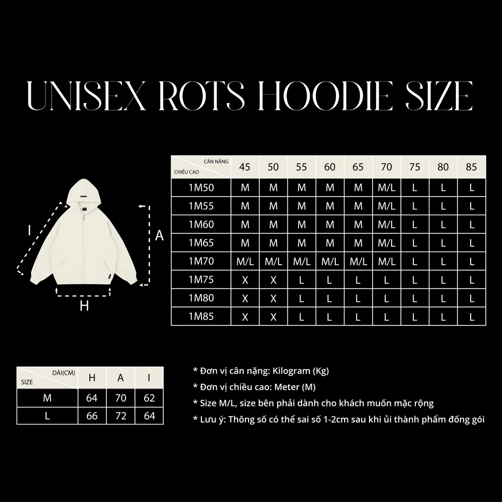 ÁO HOODIE ZIP UNISEX RAGE OF THE SEA "SIGNATURE HOODIE ZIP"
