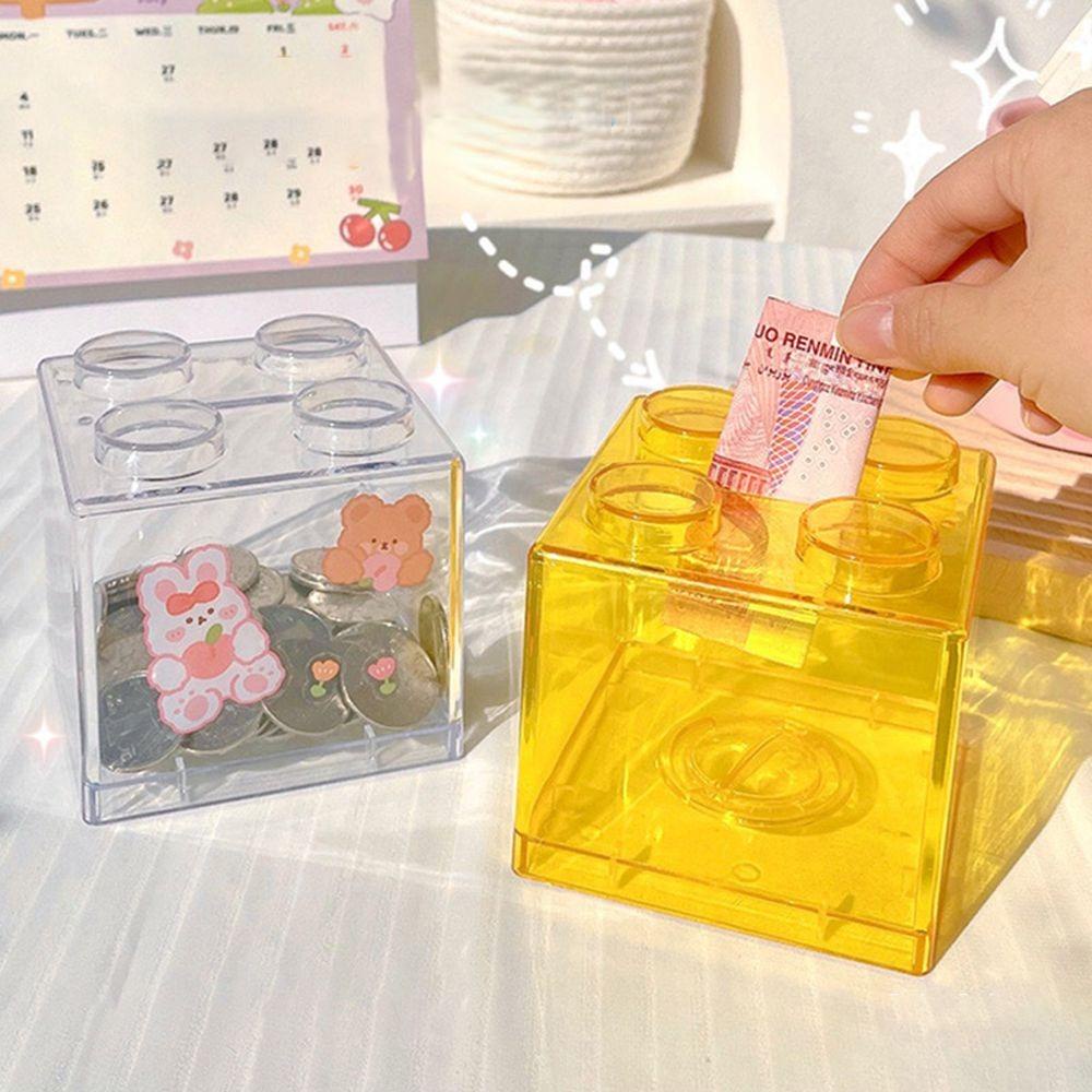 Hộp Đựng Tiền Tiết Kiệm Trong Suốt Thiết Kế Sáng Tạo Cho Bé