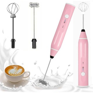 Máy tạo bọt cafe đánh trứng cầm tay pin sạc USB 3 cấp độ