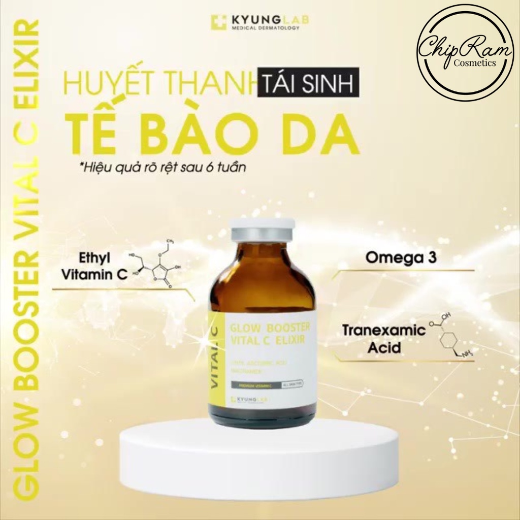 SERUM VITAMIN C KYUNGLAB GLOW BOOSTER VITAL C MỜ THÂM SÁNG DA TÁI SINH TẾ BÀO DA 30ML