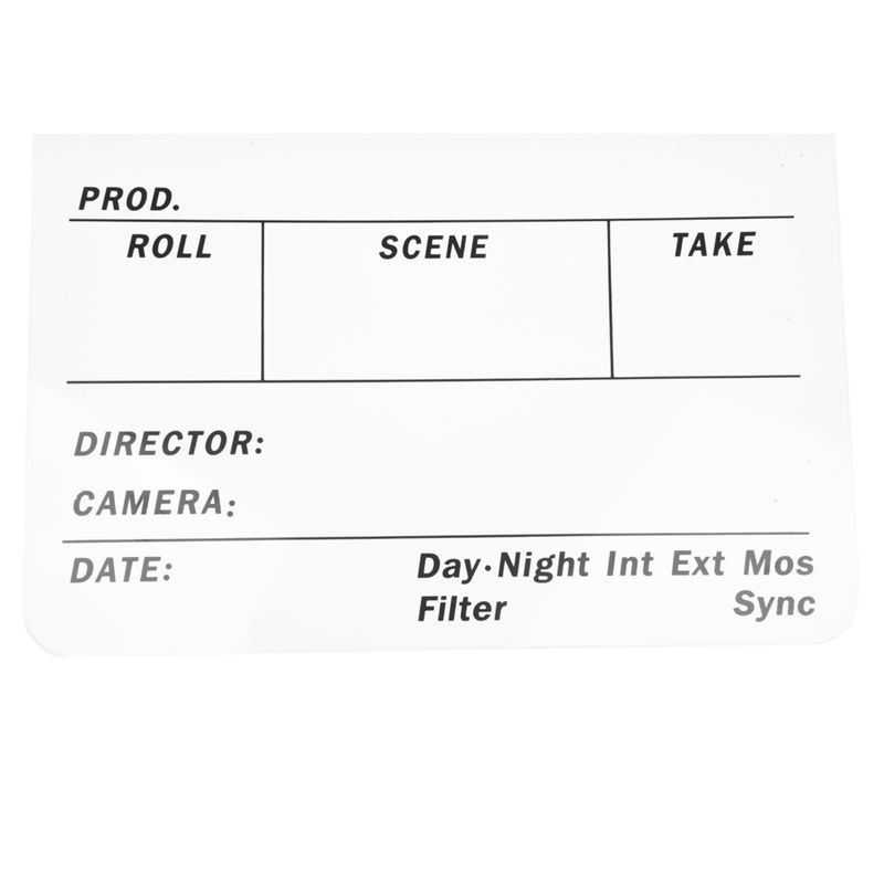 Bảng Clapperboard Nhiều Màu Sắc Bằng Acrylic Để Chơi Trò Chơi