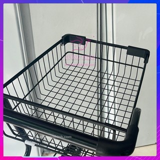 Xe đẩy siêu thị 2 tầng, Màu đen
