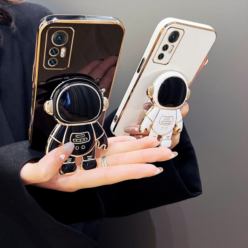 Ốp Điện Thoại Silicon Hình Phi Hành Gia Có Giá Đỡ Cho Redmi A1 K50 Ultra Extreme Edition K40S Note 11 Pro + 5G 10C 10A 10 5G