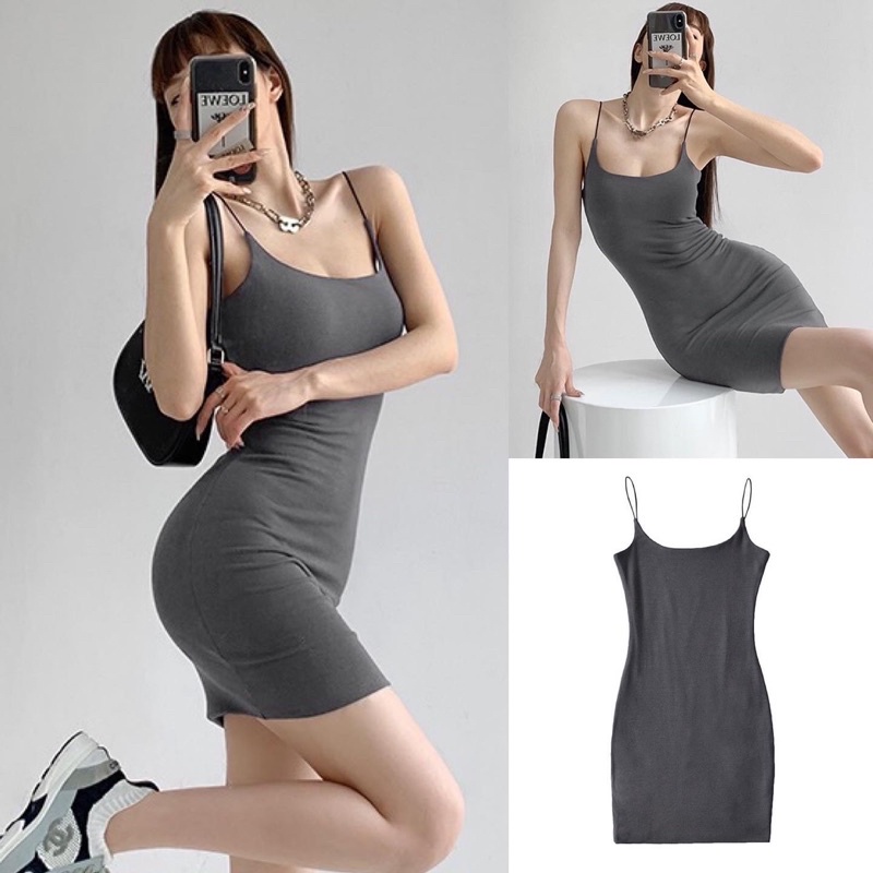 Order 15 ngày- Đầm body 2 dây #1241 (KHÁCH LÊN ĐƠN RỒI VUI LÒNG KHÔNG HUỶ GIÚP SHOP)