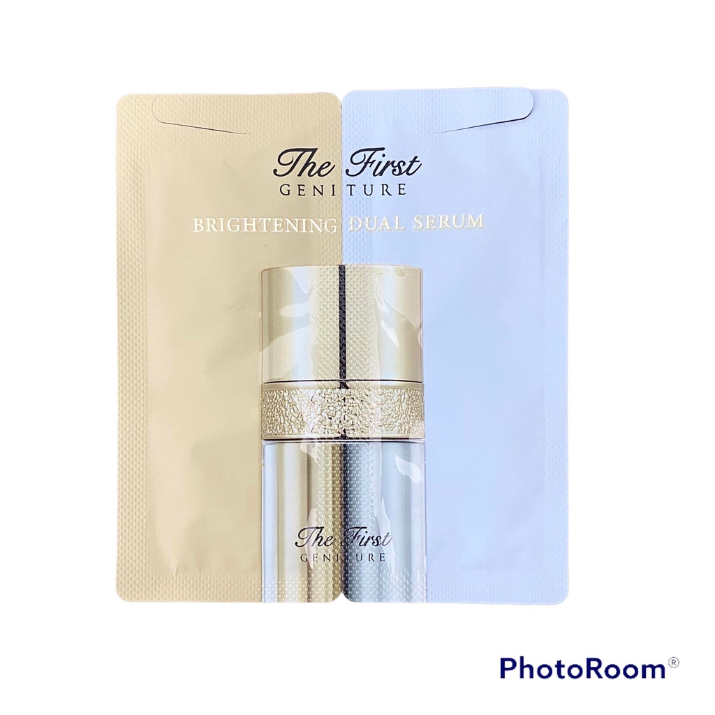 Gói sample huyết thanh hủy nám, dưỡng trắng căng bóng da OHui The First Geniture Brightening Dual Serum