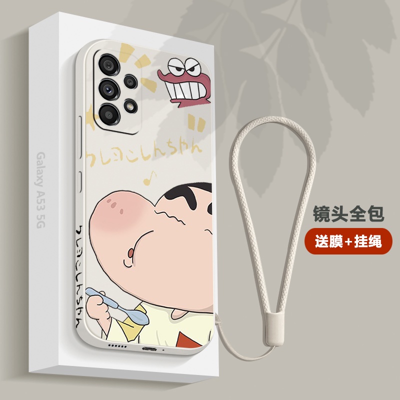 Nhanh Chóng❀Ốp Điện Thoại Silicon Dẻo Siêu Mỏng Hình Cậu Bé Bút Chì Shin-Chan Chống Sốc Bảo Vệ Toàn Diện Samsung A53 A53 5G SM-A5360