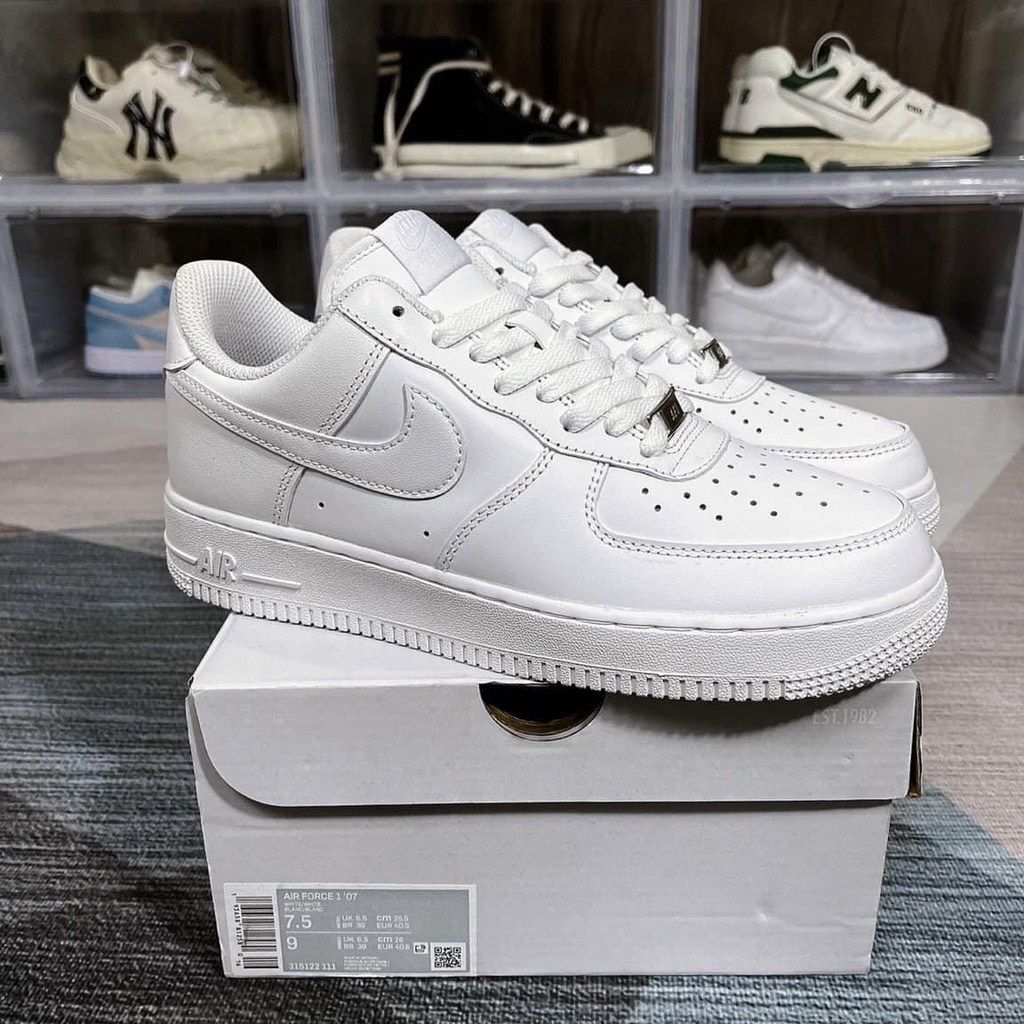 Giày _Nike Air Force 1 Trắng, AF1 Trắng Bản S,cấp Da Xịn Đế Air Phù Hợp Thời Trang Dễ Phối Đồ Nam Nữ