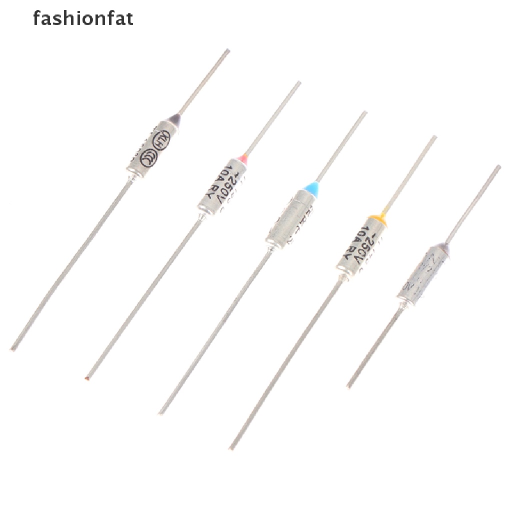 Set 10 Cầu Chì Nhiệt 10A 15A 250V 142 Bằng Kim Loại Chuyên Dụng° 150° 172° 185° 216° Boutique