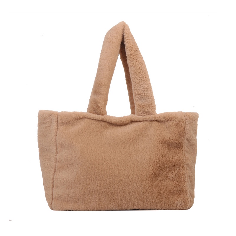 Túi Xách Đeo Vai Phủ Bông Cỡ Lớn Thời Trang Nữ Đơn Giản