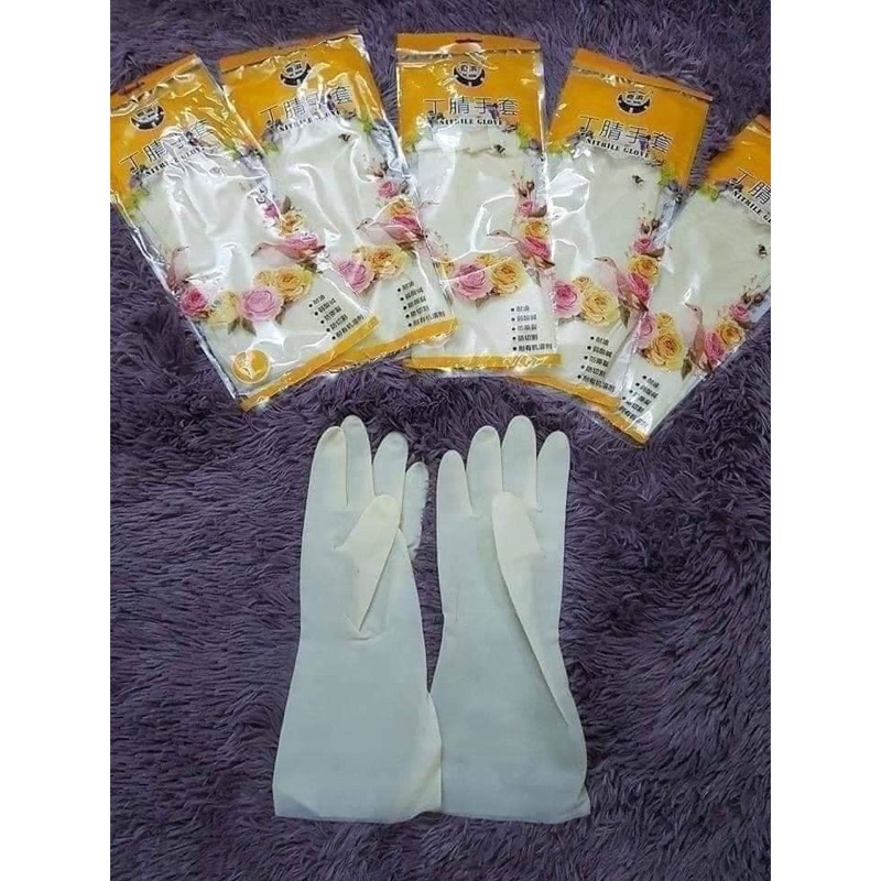 găng tay cao su rửa bát hoa hồng siêu dai ( cao su xịn nha cả nhà )