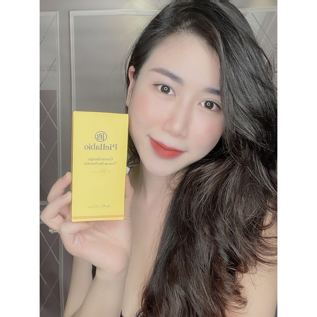 Kem chống nắng Piellabio - Tone-up Sun Protection / Green therapy nâng tông da - 50ml
