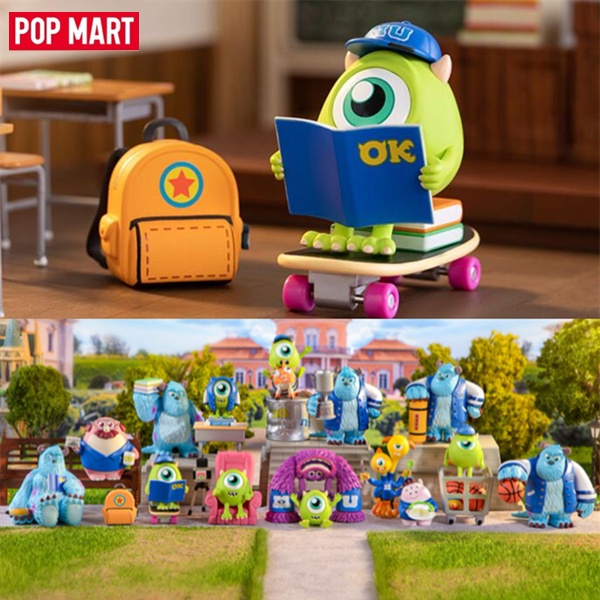 ★Hgtoys★  [] Búp Bê Popmart Disney Monsters University OK Brotherhood Series Mystery Hộp Quà Tặng Trang Trí Thời Thượng