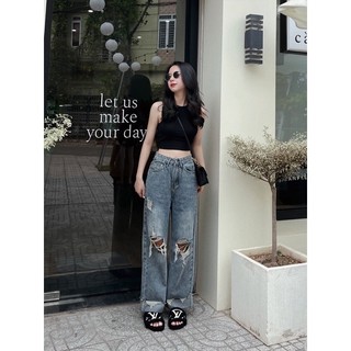 Quần xuông rách ( Ảnh thật shop chụp)