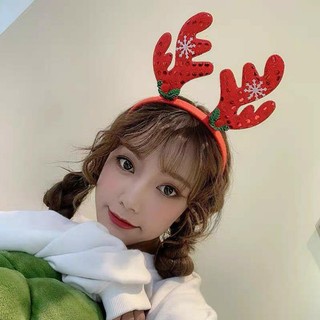 Bờm Noel Ngộ Nghĩnh Đỏ/Nâu Vải Nhung