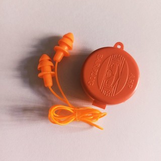 Nút tai chống ồn 2 tầng màu cam – 10 cặp