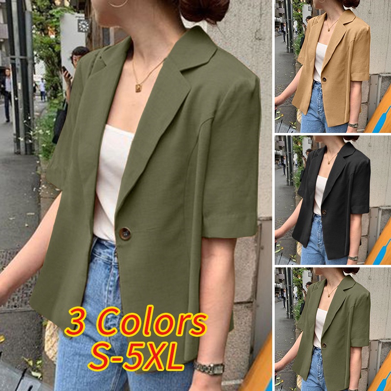 ZANZEA Áo Khoác Blazer Phong Cách Hàn Quốc Thời Trang Cho Nữ | BigBuy360 - bigbuy360.vn