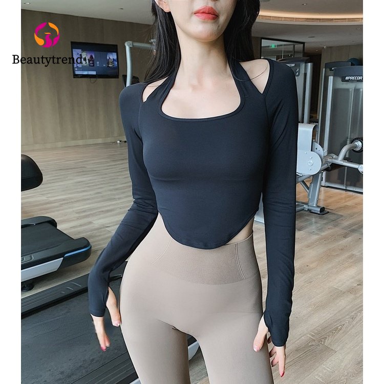 【Beautytrend】 [Áo Tập yoga / Chạy Bộ Thể Thao Dây Đeo Có Đệm Ngực Cho Nữ