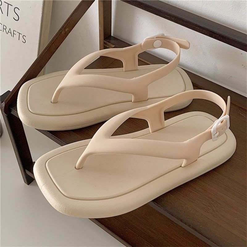 Dép Xỏ Ngón Mũi Vuông Thời Trang Mùa Hè Hàn Quốc Cho Nữ