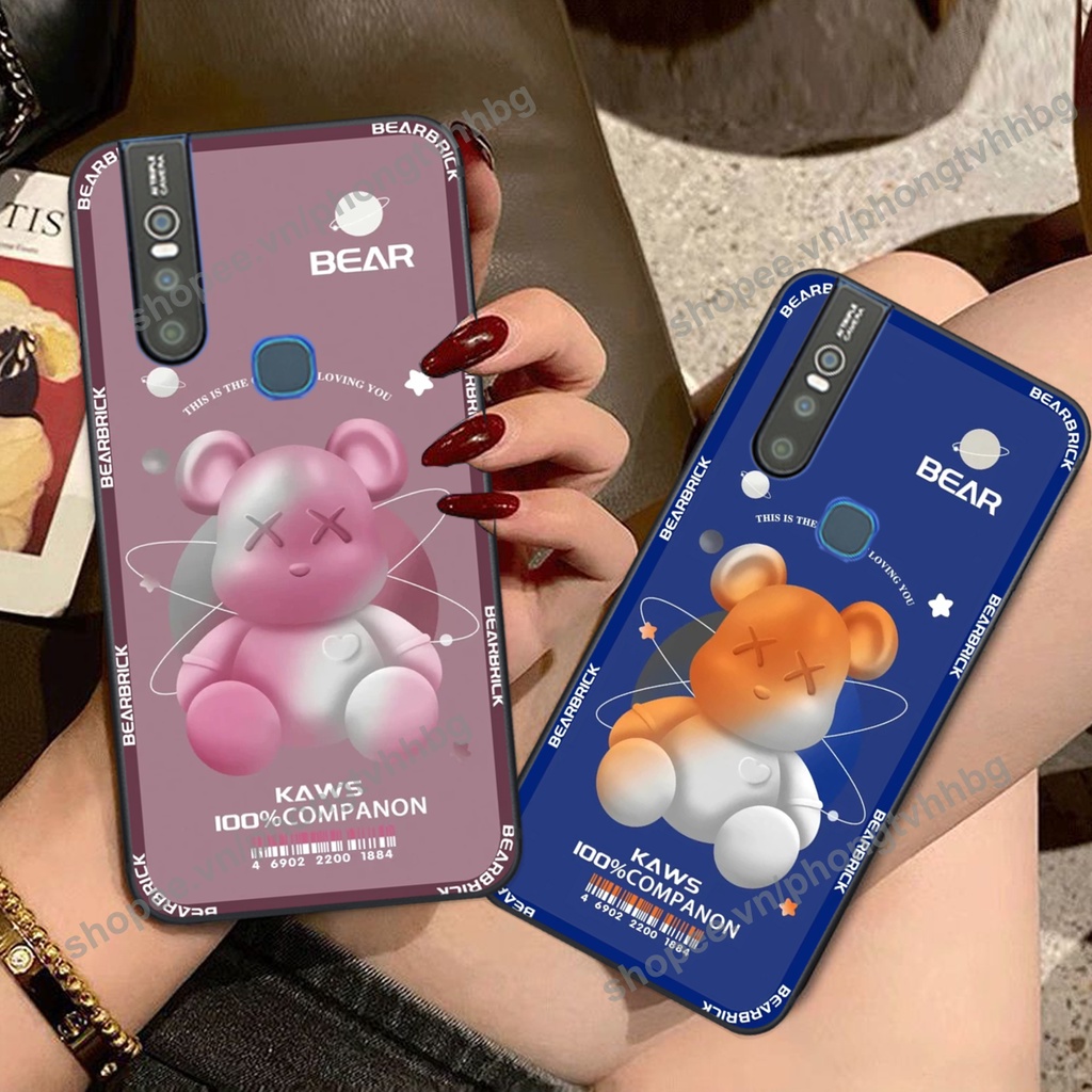 Ốp lưng Vivo V15 / V15 Pro BEARBRICK, KAWS nhiều mẫu chất cute mới nhất hot