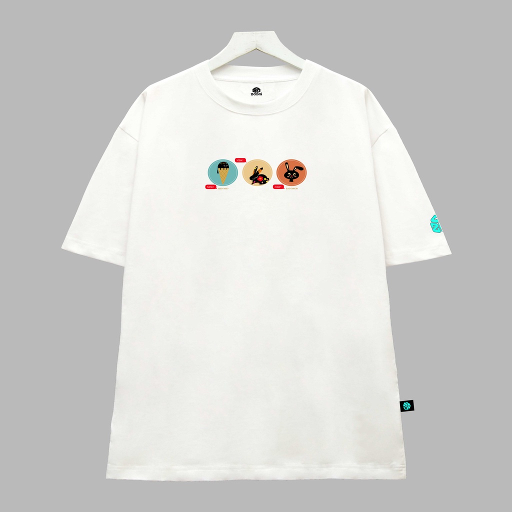 Áo Thun Zooni 3animal Unisex Tee Basic 100 Cotton