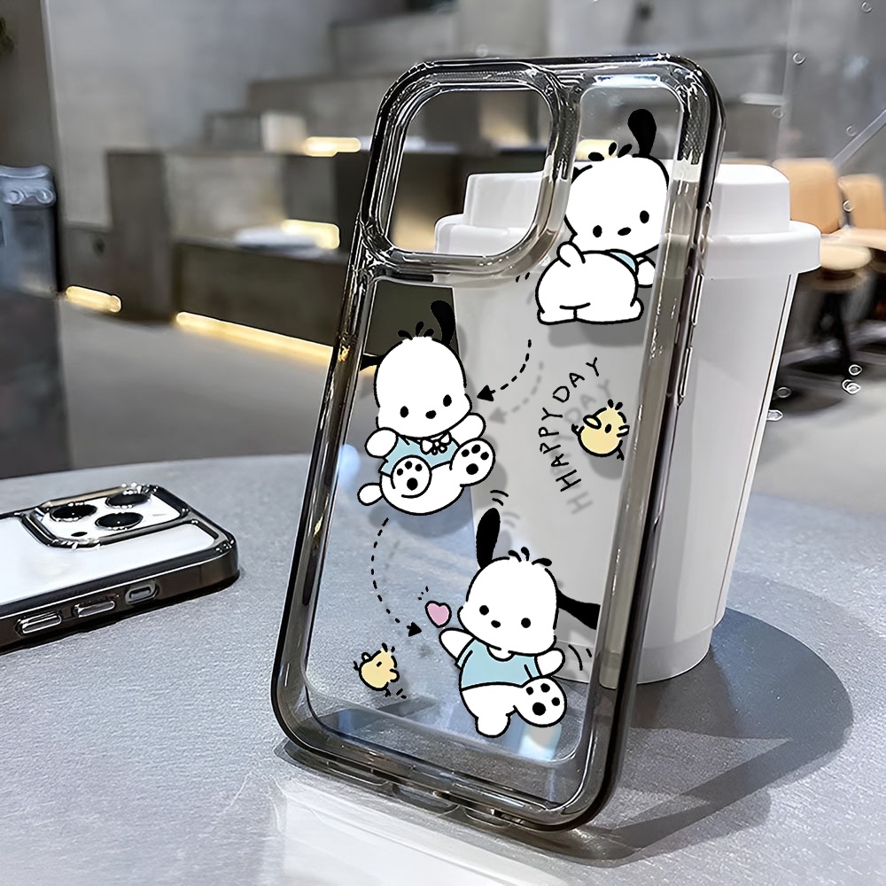 Ốp Điện Thoại Trong Suốt In Hình Pochacco Cho iphone 14 Pro Max 13 11 12 7Plus X XR XS Max 8 7