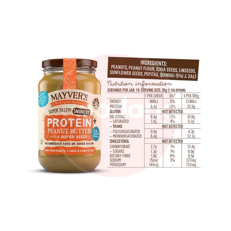 Bơ hạt hữu cơ Mayver's Tahini/ Almond spread/ Peanut Butter Protein